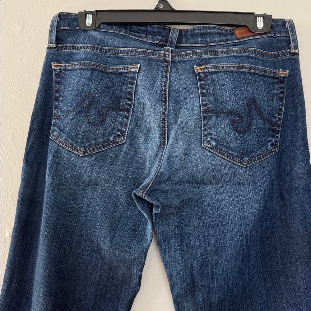 AG Adriano Goldschmied the stilt Dark Blue Straight Leg Jeans 30 - Picture 5 of 6